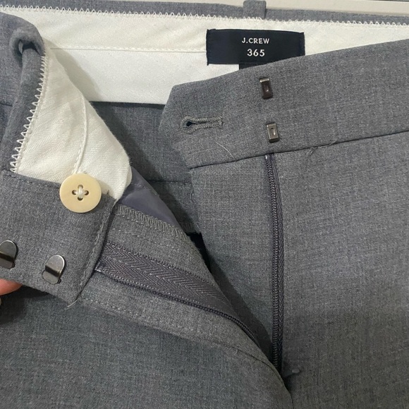J. Crew 365 Gray Cropped Wide Leg Trousers Career Pants - Picture 6 of 7